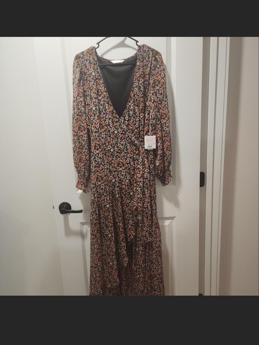 NWT Lauren Conrad Floral Wrap Maxi Dress